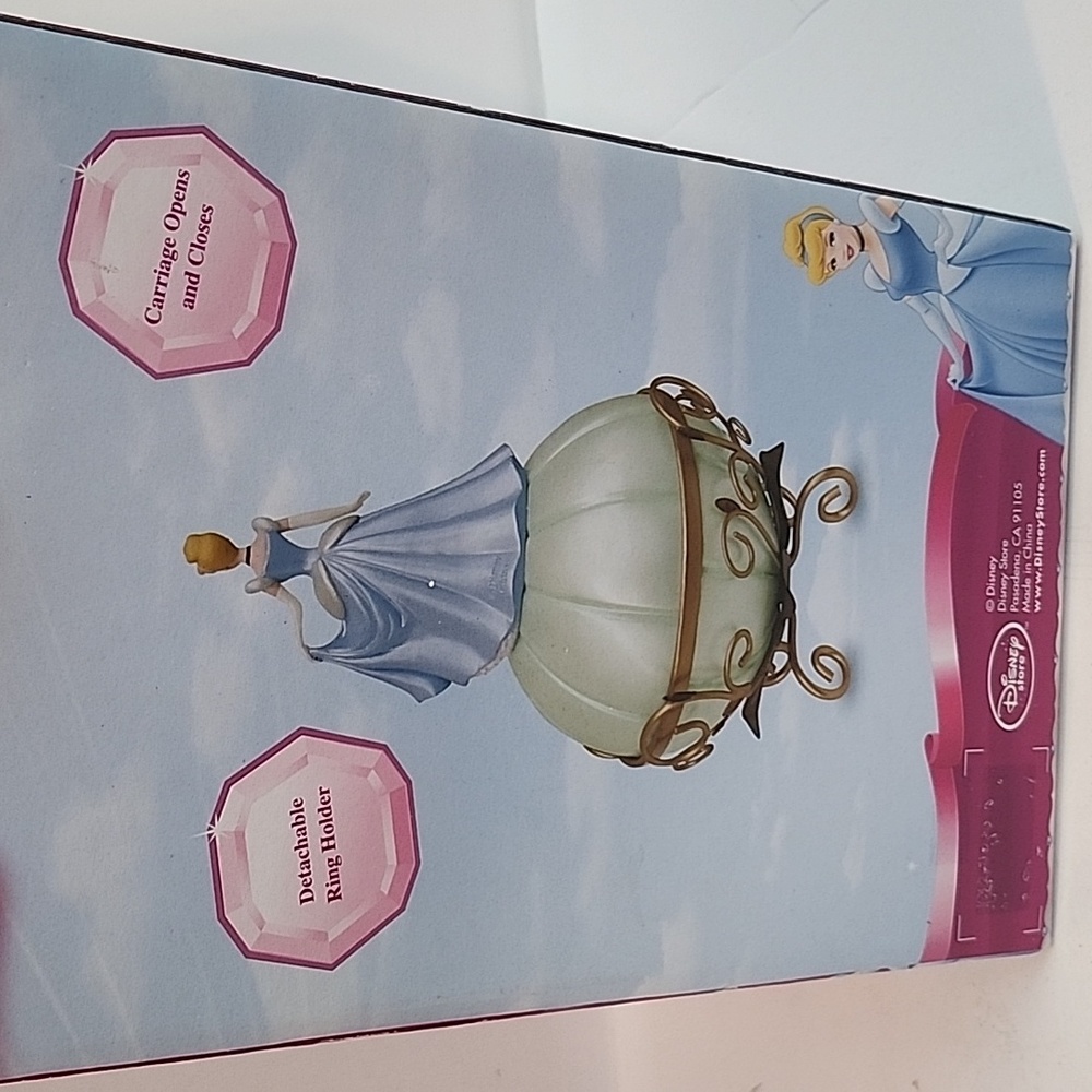 Disney Cinderella Pumpkin Carriage Jewelry Box Trinket - Picture 9 of 11